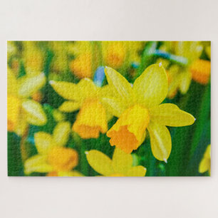 Mooie gele bloem legpuzzel