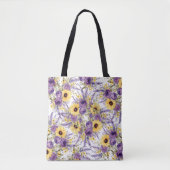 Mooie gele bloem tote bag (Voorkant)
