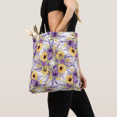 Mooie gele bloem tote bag (Dichtbij)