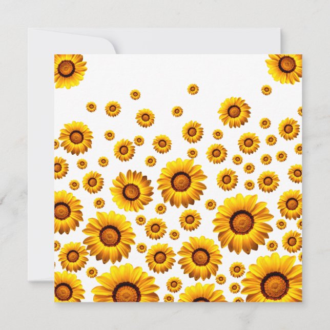 Mooie gele bloemen (Achterkant)