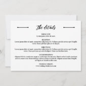 Mooie Gele Bloemen Ampersand 2 in 1 Bruiloft Kaart (Achterkant)