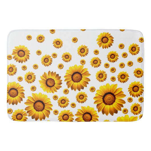 Mooie gele bloemen badmat (Voorkant)