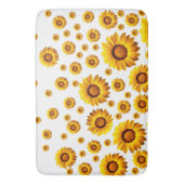 Mooie gele bloemen badmat (Voorkant Verticaal)