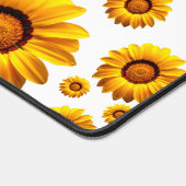 Mooie gele bloemen bureaumat (Hoek)