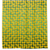 Mooie gele bloemen douchegordijn (Voorkant)