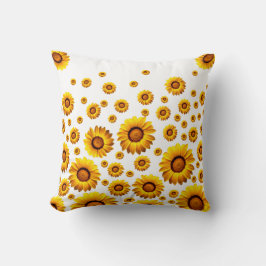 Mooie gele bloemen kussen