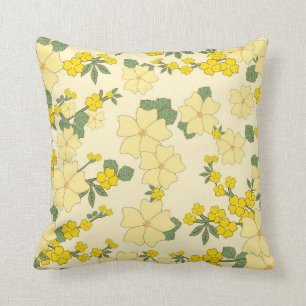 Mooie gele bloemen kussen