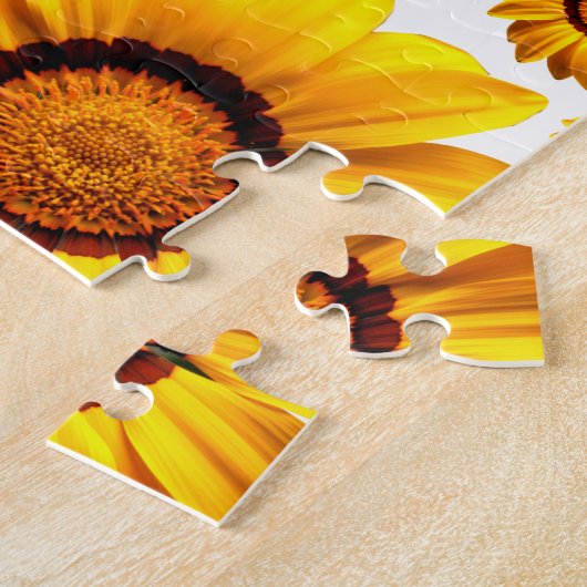 Mooie gele bloemen legpuzzel (Zijkant)
