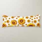 Mooie gele bloemen lichaamskussen (Voorkant)