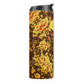 Mooie gele bloemen Monogram Thermosbeker (Gedraaid links)