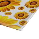 Mooie gele bloemen snijplank (Hoek)