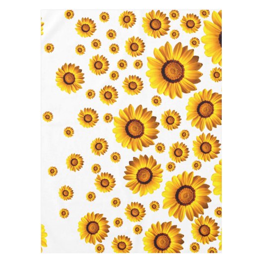 Mooie gele bloemen tafelkleed (Voorkant)