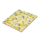 Mooie gele bloemen tegeltje (Zijkant)