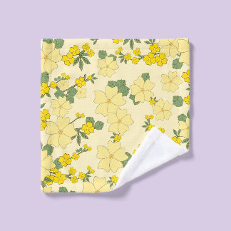 Mooie gele bloemen washandje