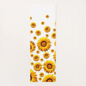 Mooie gele bloemen yogamat (Achterkant)