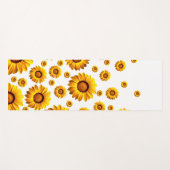 Mooie gele bloemen yogamat (Voorkant (horizontaal))