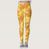 Mooie Gele Camouflage Leggings (Voorkant)
