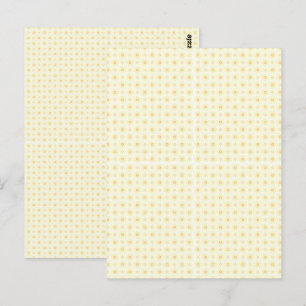 Mooie gele cirkels op witte achtergrond briefkaart