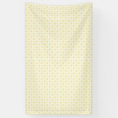 Mooie gele cirkels op witte achtergrond spandoek (Verticaal)