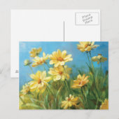 Mooie gele dagen briefkaart (Voorkant / Achterkant)