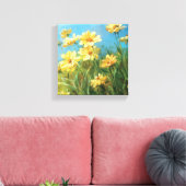 Mooie gele dagen canvas afdruk (Insitu (Woonkamer))