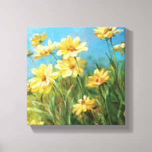 Mooie gele dagen canvas afdruk