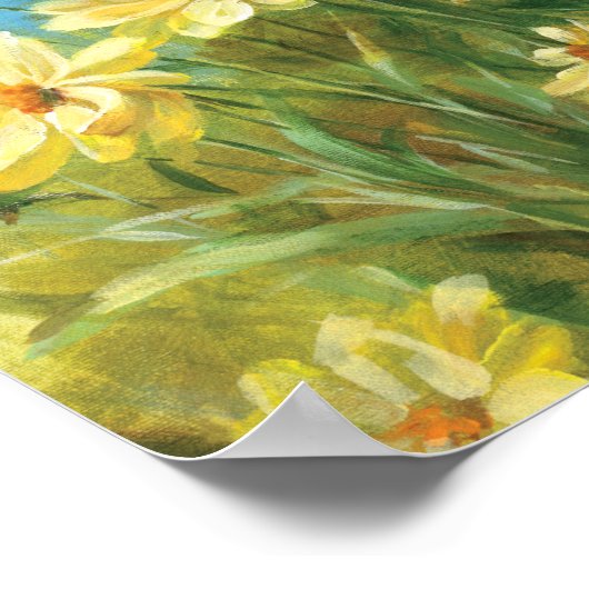 Mooie gele dagen poster (Hoek)