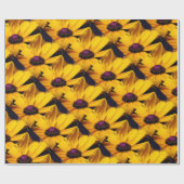  mooie gele Daisy-bloem Cadeaupapier (Vlak)