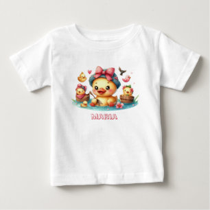 Mooie gele eend baby T-shirt