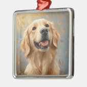 MOOIE GELE GOLDEN RETRIEVER HOND METALEN ORNAMENT (Links)