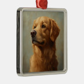 MOOIE GELE GOLDEN RETRIEVER HOND METALEN ORNAMENT (Rechts)