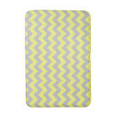 Mooie Gele Grijze Chevron Patroon Badmat (Voorkant Verticaal)