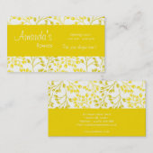 Mooie gele herfst vruchten Visitekaartje (Voorkant / Achterkant)