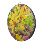 Mooie gele herfstorchideeën dartbord (Voorkant Rechts)