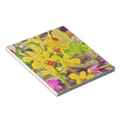 Mooie gele herfstorchideeën notitieblok (Schuin)