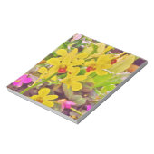 Mooie gele herfstorchideeën notitieblok (Linkerzijde)