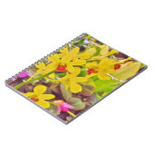 Mooie gele herfstorchideeën notitieboek (Linkerzijde)