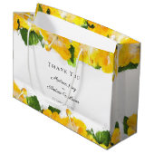 Mooie gele hibiscus flower Art bedankt Groot Cadeauzakje (Voorkant Gekanteld)