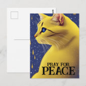 Mooie gele kat met blauwe ogen - oekraïne briefkaart (Voorkant / Achterkant)