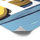 Mooie gele kat met blauwe ogen - oekraïne poster (Hoek)