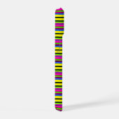Mooie gele kleurrijke strepen iPhone 15 case (Rechterkant)