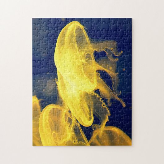 Mooie gele kwal legpuzzel (Verticaal)