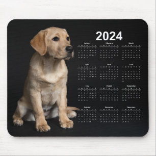 Mooie gele Labrador Retriever 2024 Kalender Muismat