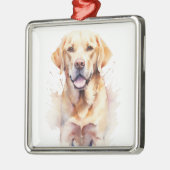 MOOIE GELE LABRADOR RETRIEVER HOND METALEN ORNAMENT (Links)