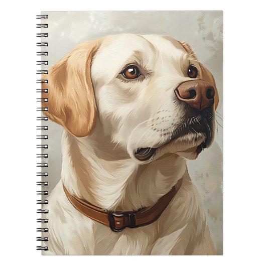 MOOIE GELE LABRADOR RETRIEVER HOND NOTITIEBOEK (Voorkant)