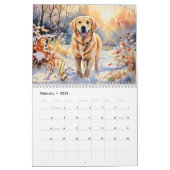 Mooie gele labradors Pet Dog Dierenvrienden Kalender (Feb 2026)