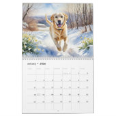 Mooie gele labradors Pet Dog Dierenvrienden Kalender (Jan 2026)