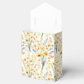 Mooie gele lente wilde bloemen bedankdoosjes (Geopend)