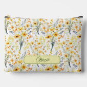 Mooie gele lente wilde bloemen gepersonaliseerd etui (Voorkant)