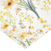 Mooie gele lente wilde bloemen medium tafelloper (Hoek)